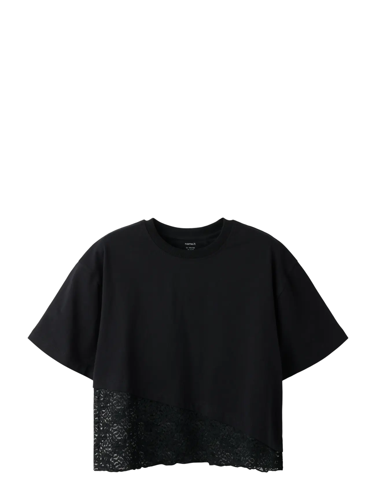 name it NKFROELLA SS NREG TOP - Oberteile & T-Shirts - BLACK BEAUTY / black
