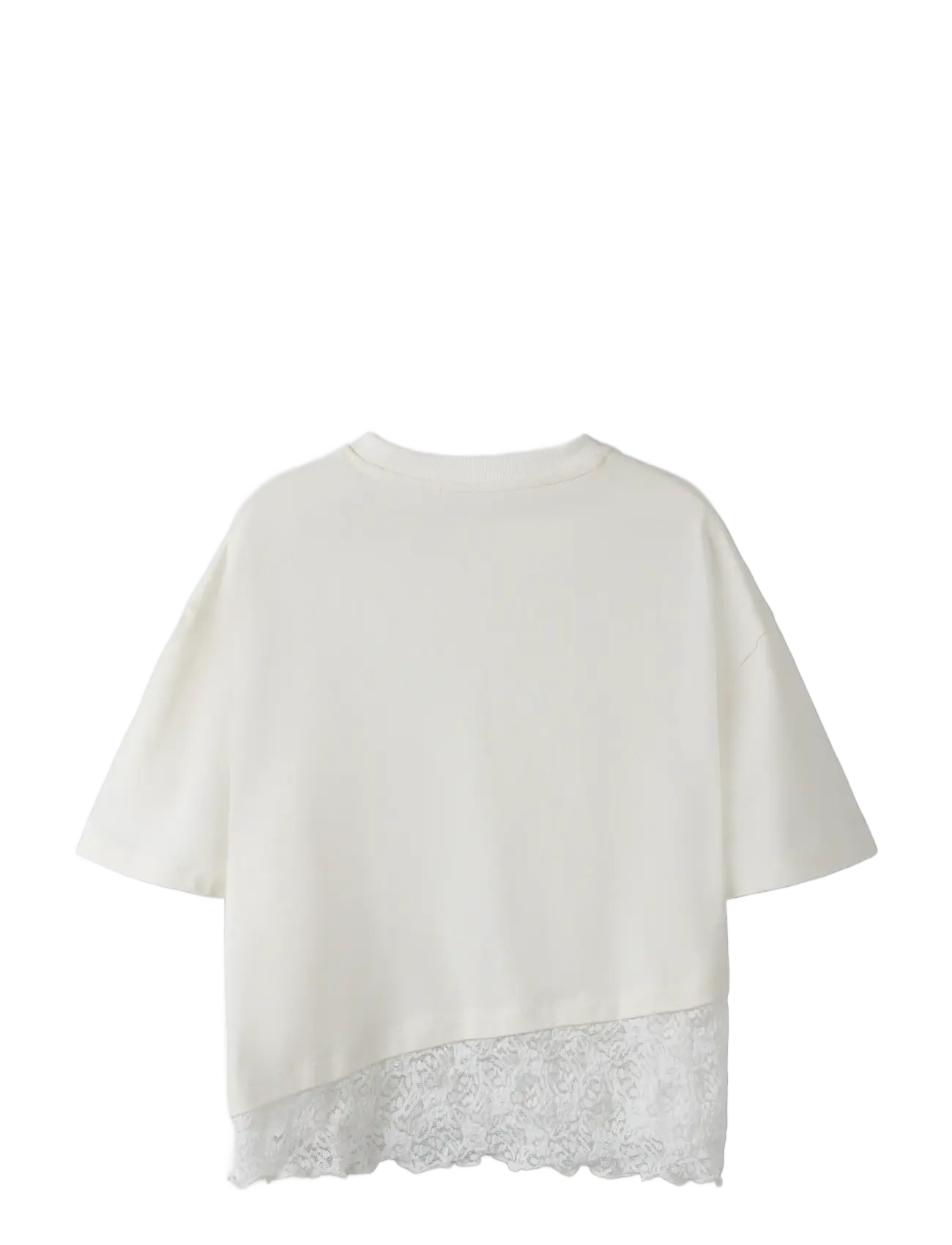 name it - NKFROELLA SS NREG TOP - kurzärmelige - cloud dancer - 1