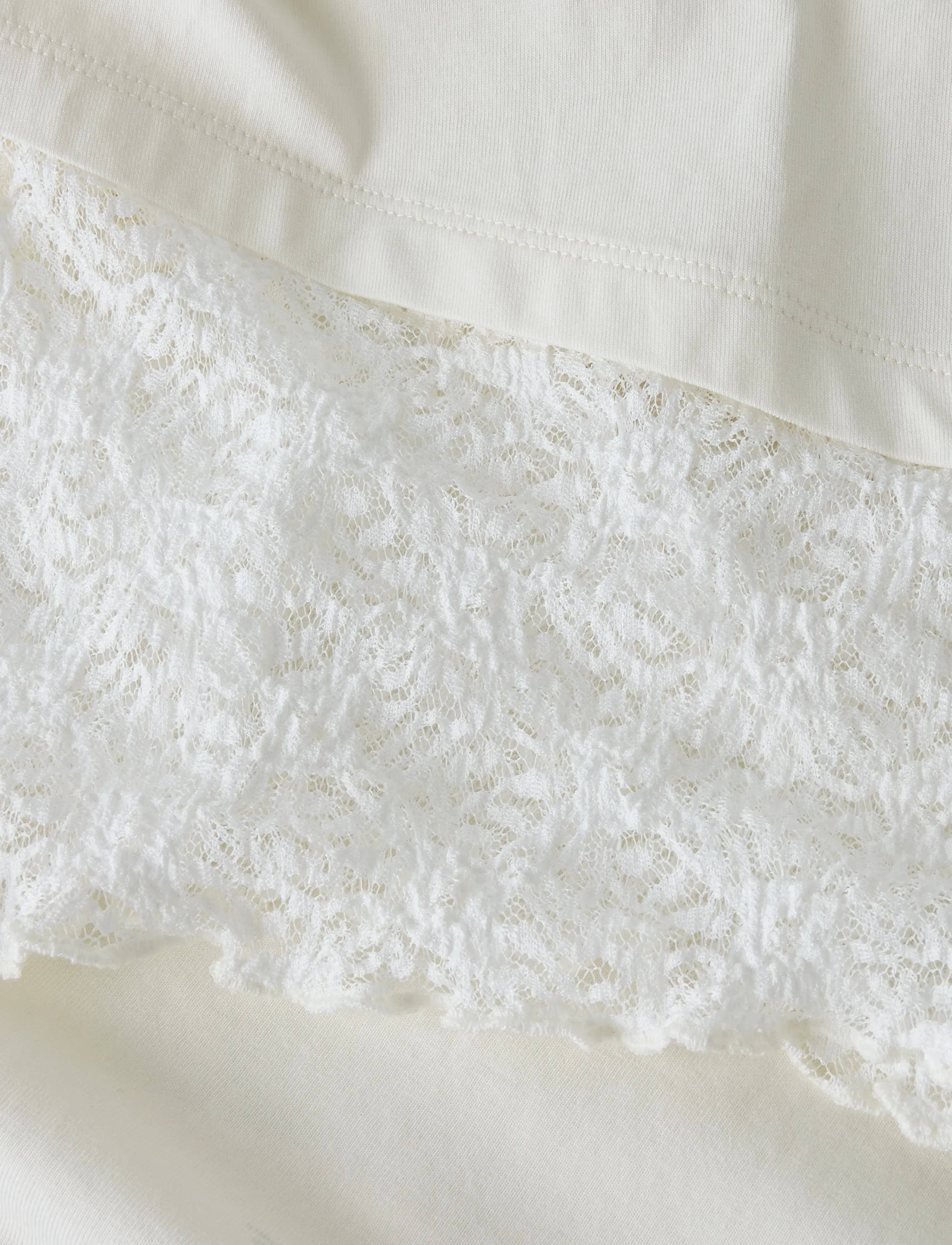 name it - NKFROELLA SS NREG TOP - kurzärmelige - cloud dancer - 2