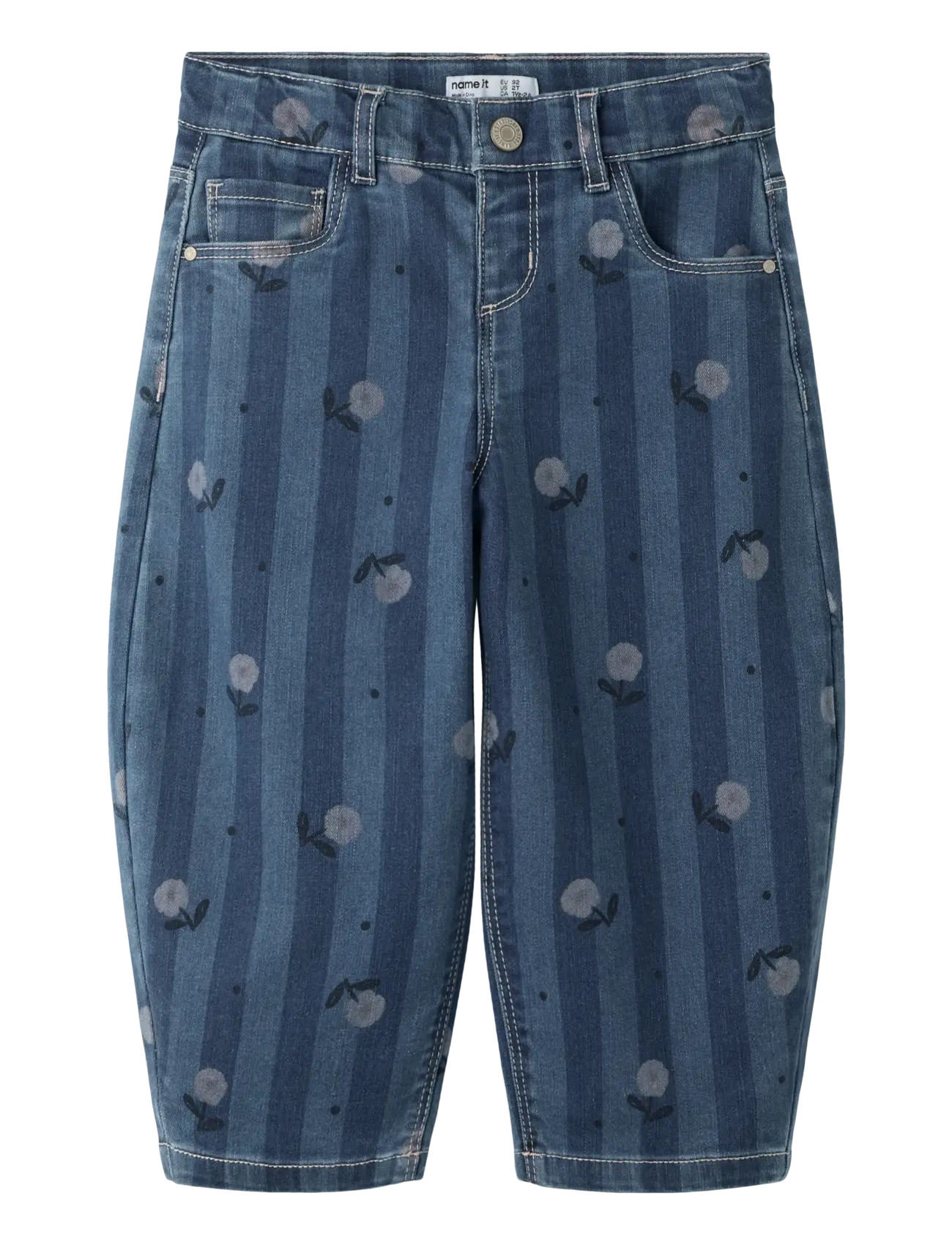 name it NMFBELLA BARREL JEANS 6699-QN - Kinder 98-134 - MEDIUM BLUE DENIM / blue