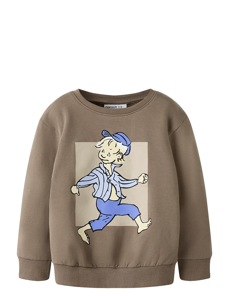name it - NMMOLE EMIL NREG SWEAT BRU SKY - walnut - 0