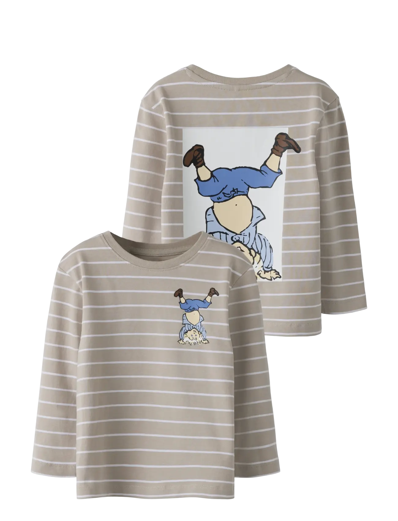 name it NMMOLLE EMIL LS NREG TOP BOX SKY - Kleidung - ISLAND FOSSIL / beige