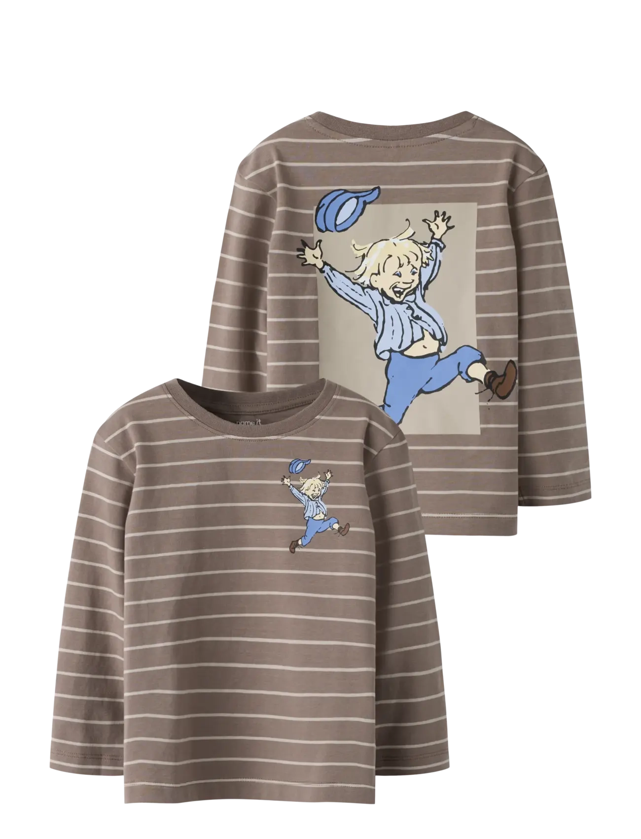 name it NMMOLLE EMIL LS NREG TOP BOX SKY - Name it - WALNUT / brown