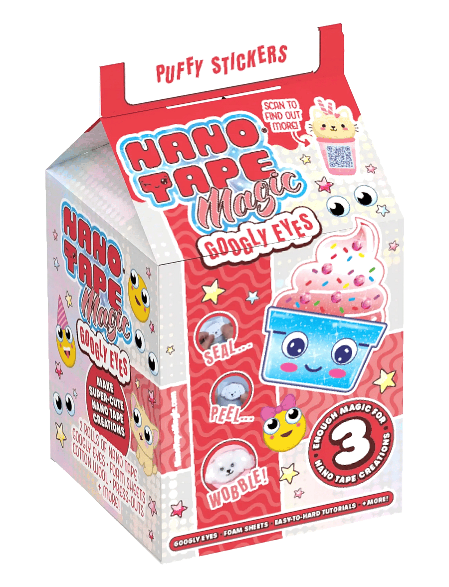 Nano Tape - Nano Tape Magic Mini Googly Eye Puffy Stickers - klistermærker - multi - 0