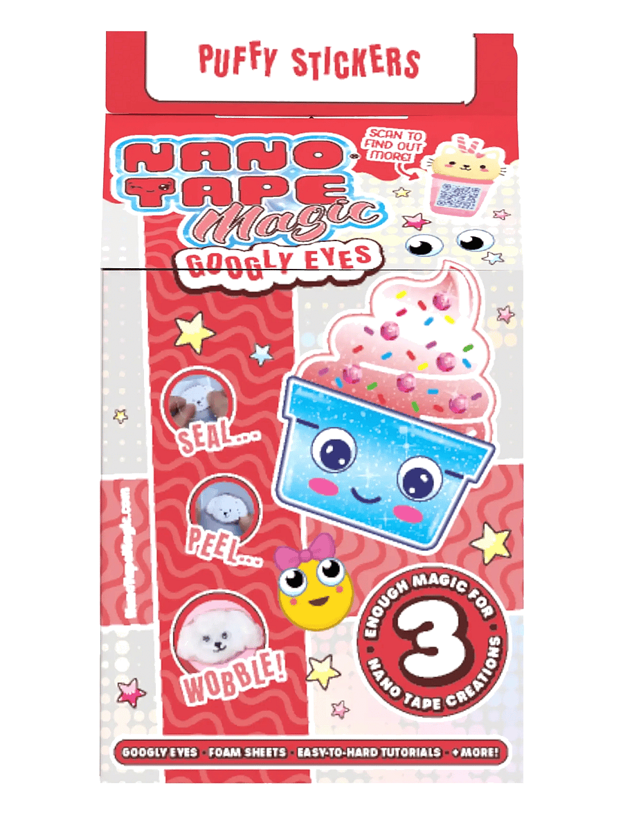 Nano Tape - Nano Tape Magic Mini Googly Eye Puffy Stickers - klistermærker - multi - 2