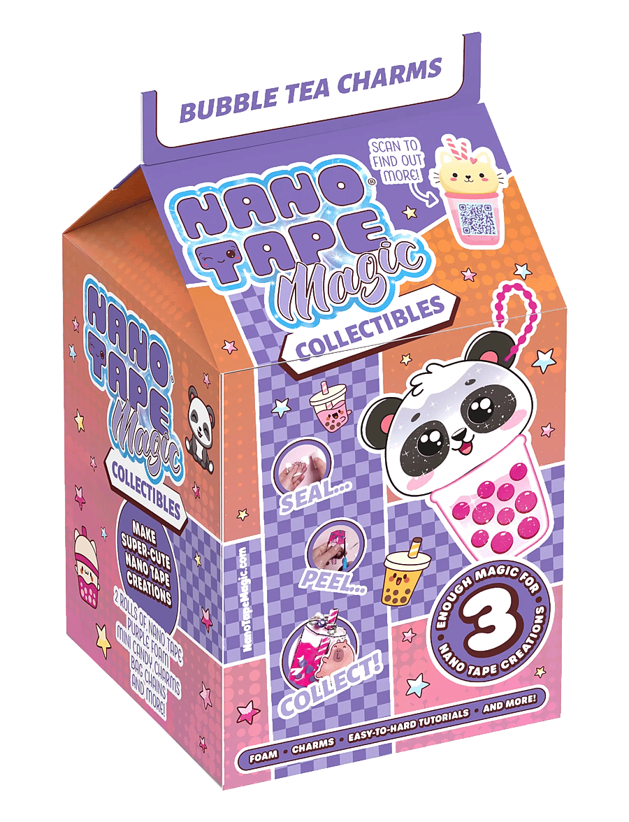 Nano Tape - Nano Tape Magic Mini Bag Charm Fun - Bubble Tea - kreasæt - multi - 0