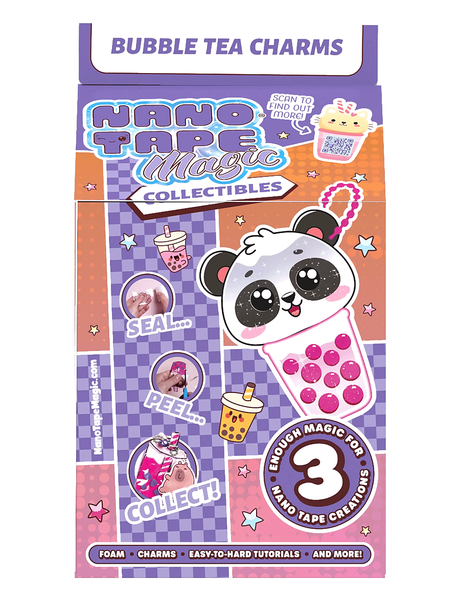 Nano Tape - Nano Tape Magic Mini Bag Charm Fun - Bubble Tea - kreasæt - multi - 1
