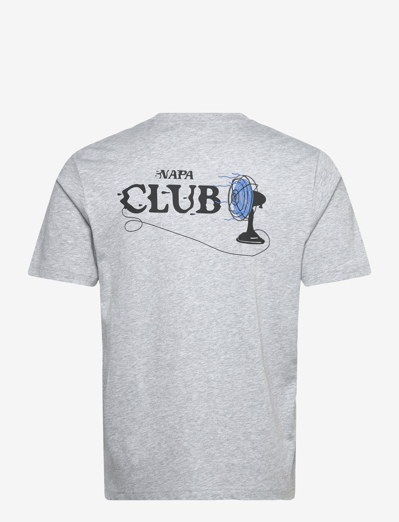 Napapijri - S-FLINT SS LIGHT GREY MELANGE - kortærmede t-shirts - light grey melange - 2