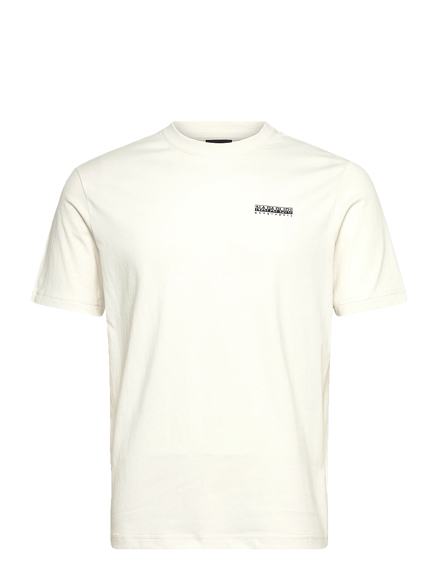 Napapijri - S-FLINT SS FANCY FX3 - kurzärmelige t-shirts - white whisper - 1