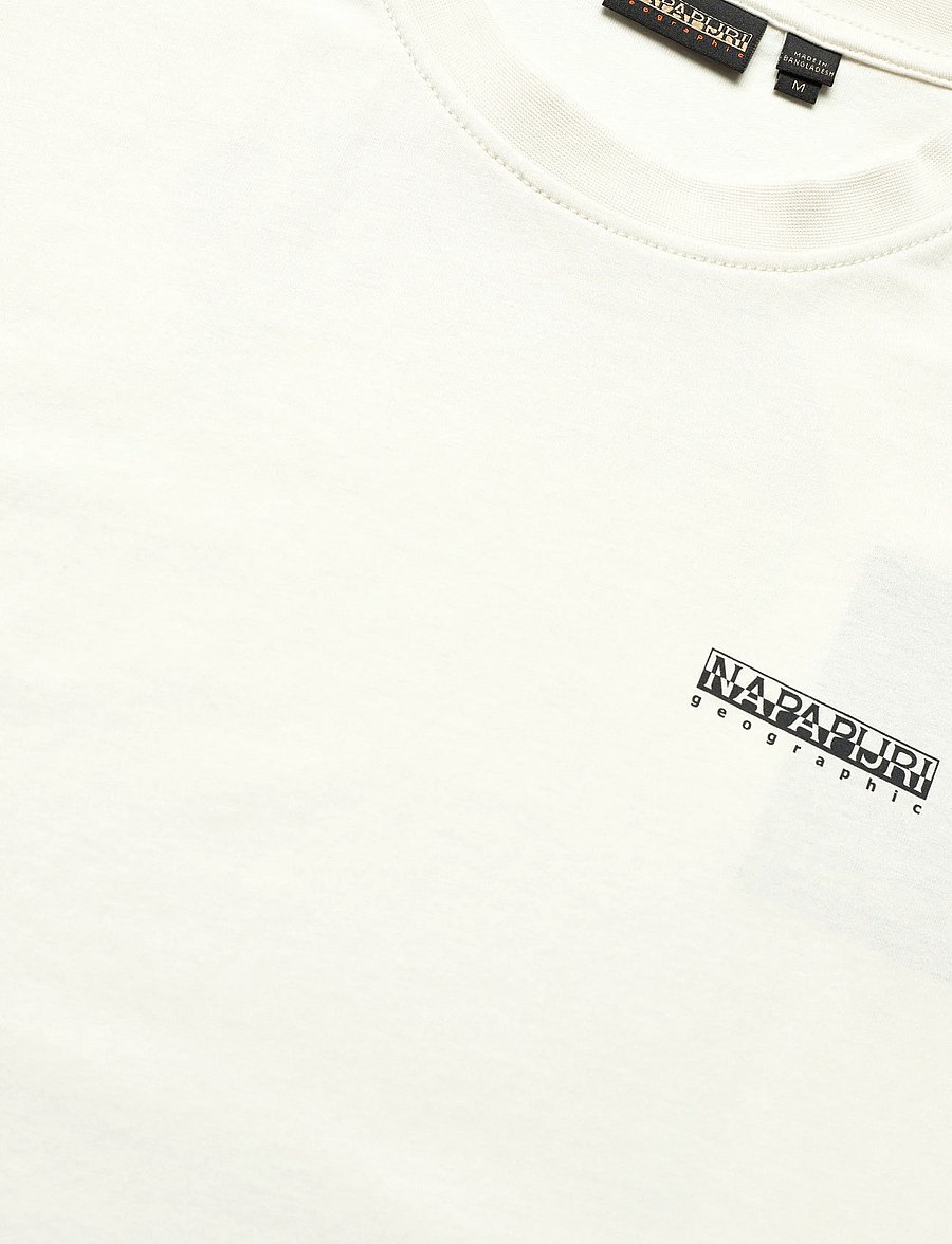 Napapijri - S-FLINT SS FANCY FX3 - kurzärmelige t-shirts - white whisper - 5