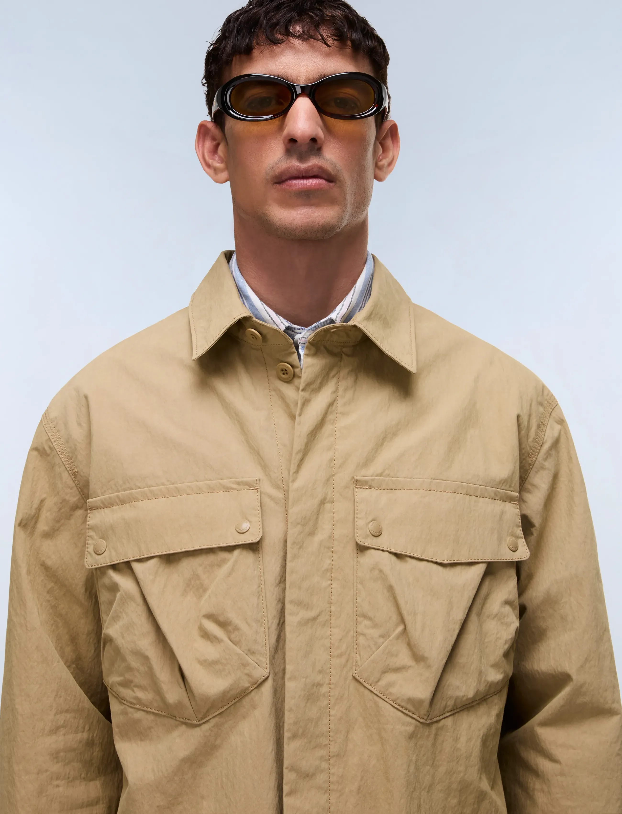 Napapijri O-Leoras Naval Acade B2Q, Mænd, Overshirt, Brun, Str: XL