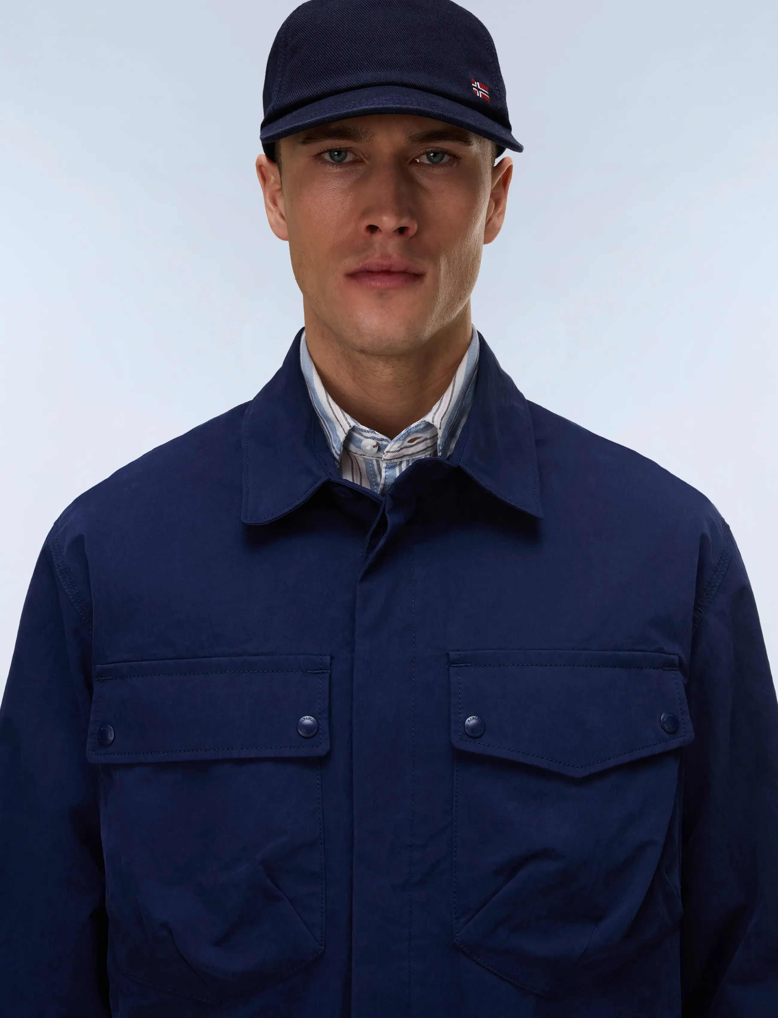 Napapijri O-Leoras Naval Acade B2Q, Mænd, Overshirt, Navy, Str: S