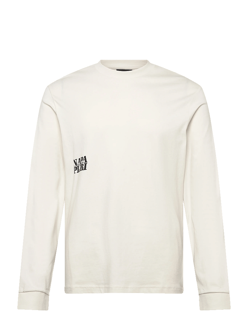 Napapijri - S-LODESTAR LS WHITE WHISPER - langærmede t-shirts - white whisper - 0