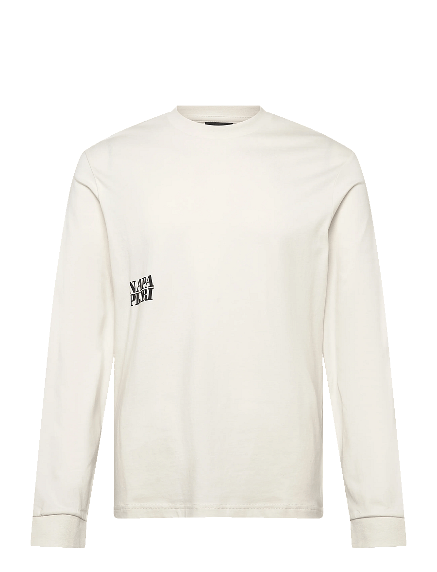 Napapijri - S-LODESTAR LS WHITE WHISPER - langärmelige t-shirts - white whisper - 1