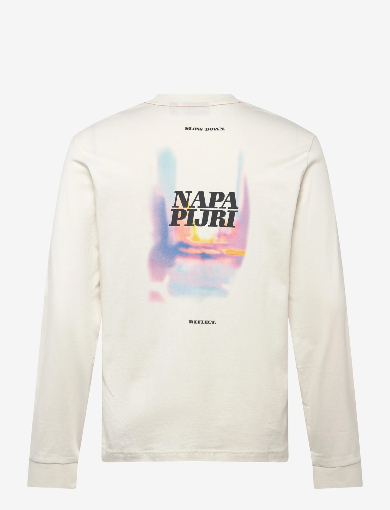 Napapijri - S-LODESTAR LS WHITE WHISPER - langærmede t-shirts - white whisper - 1