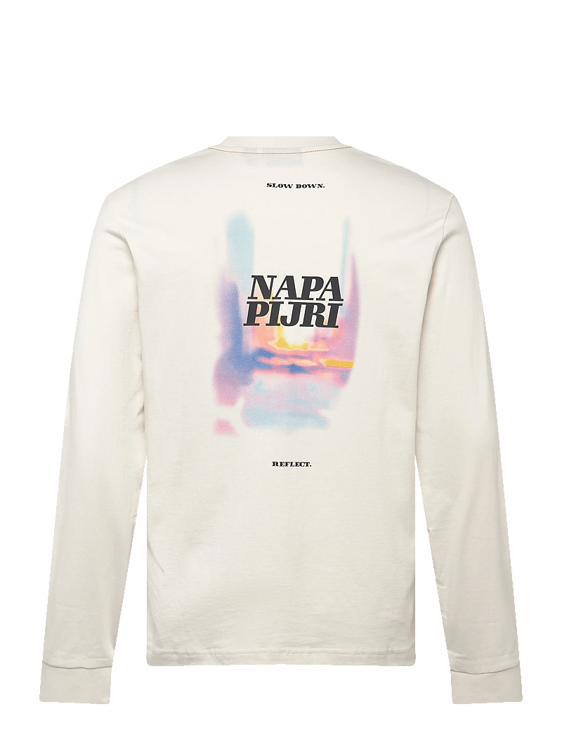 Napapijri - S-LODESTAR LS WHITE WHISPER - langærmede t-shirts - white whisper - 1