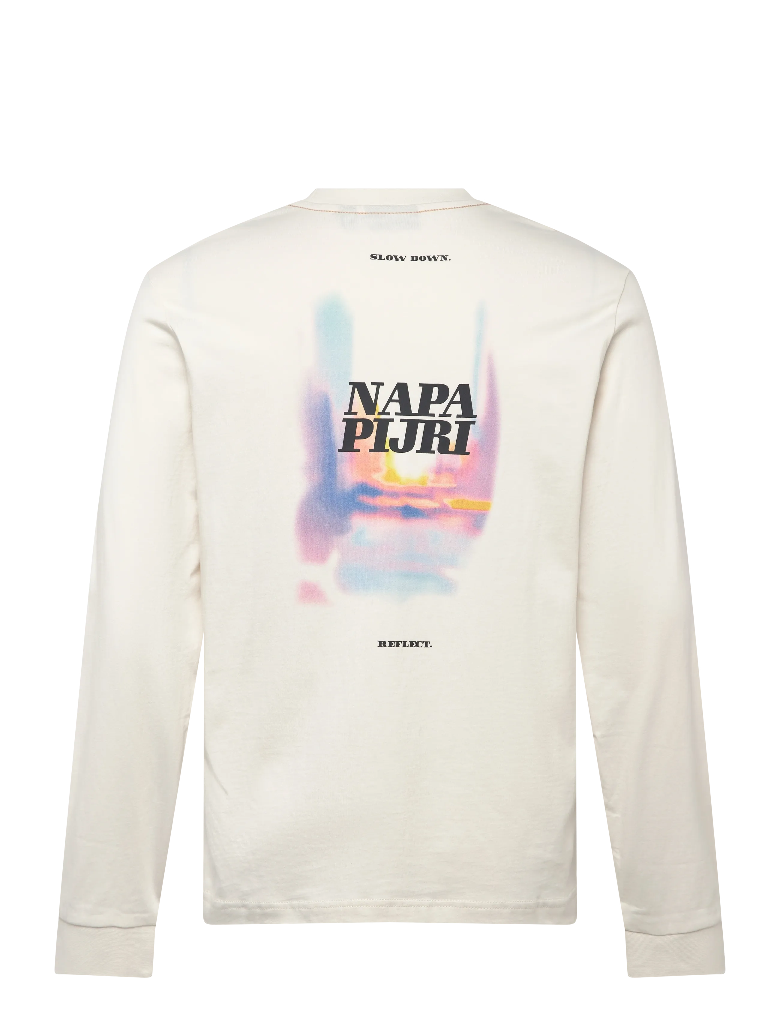 Napapijri - S-LODESTAR LS WHITE WHISPER - pikkade varrukatega t-särgid - white whisper - 2