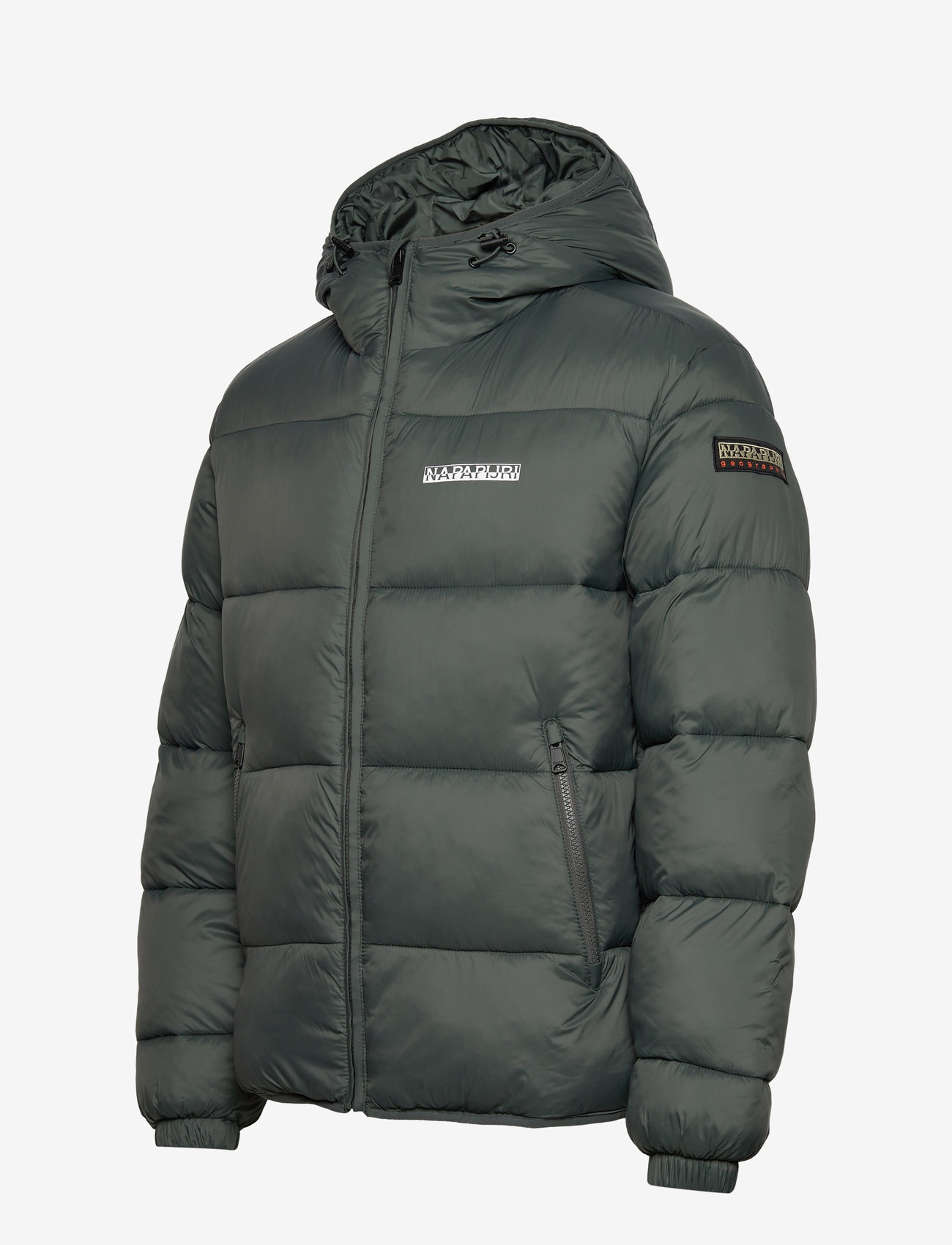 Napapijri - Suomi Hood Puffer Jacket - vinterjackor - green urban - 3