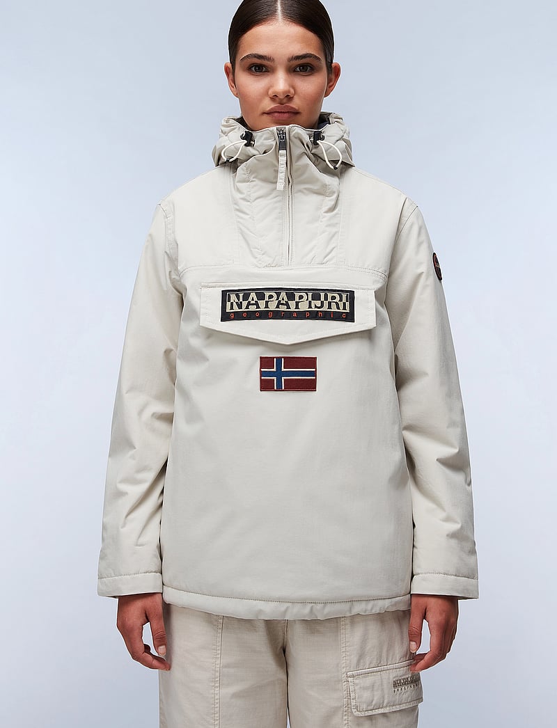 Ski Jacket Napapijri Windbreaker White Napapijri Rainforest Winter