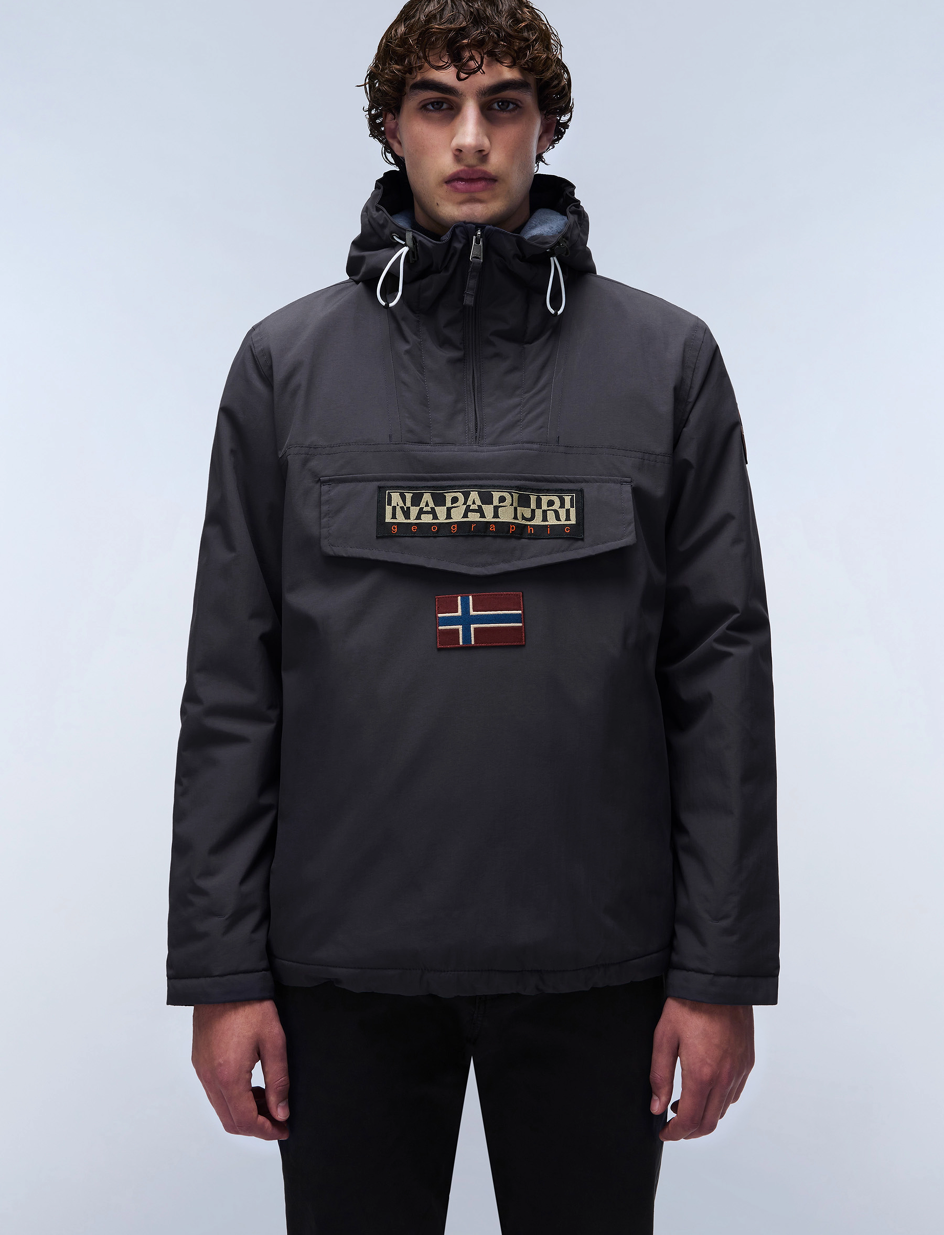 Funktionsjacka 'Rainforest' beige / mörkgrå / mörkröd 4
