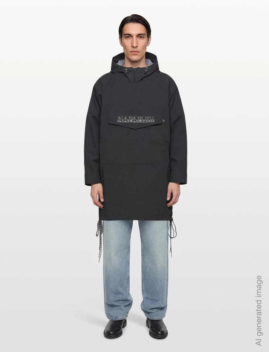 Napapijri - A-RAINCAPE L KELP N2D - anorakker - black beauty - 0