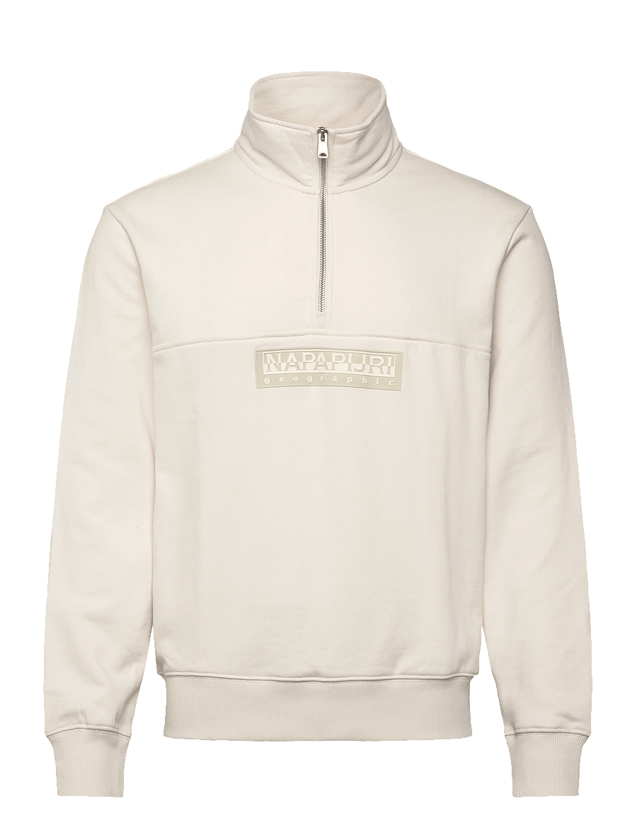 Napapijri - B-BOX LOGO HZ - sweatshirts - white whisper - 1