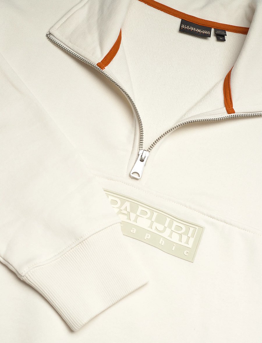 Napapijri - B-BOX LOGO HZ - sweatshirts - white whisper - 5