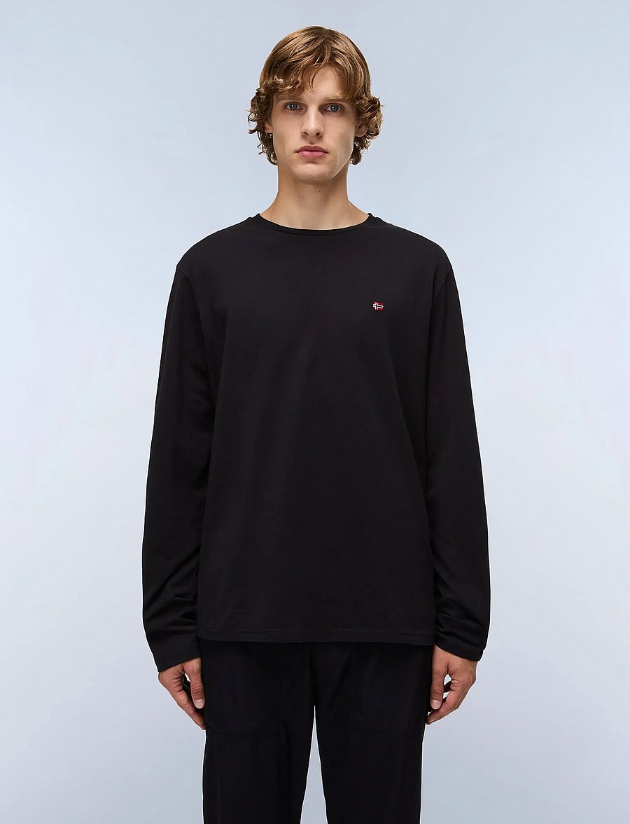 Napapijri - SALIS LS 1 - langärmelige t-shirts - black 041 - 0