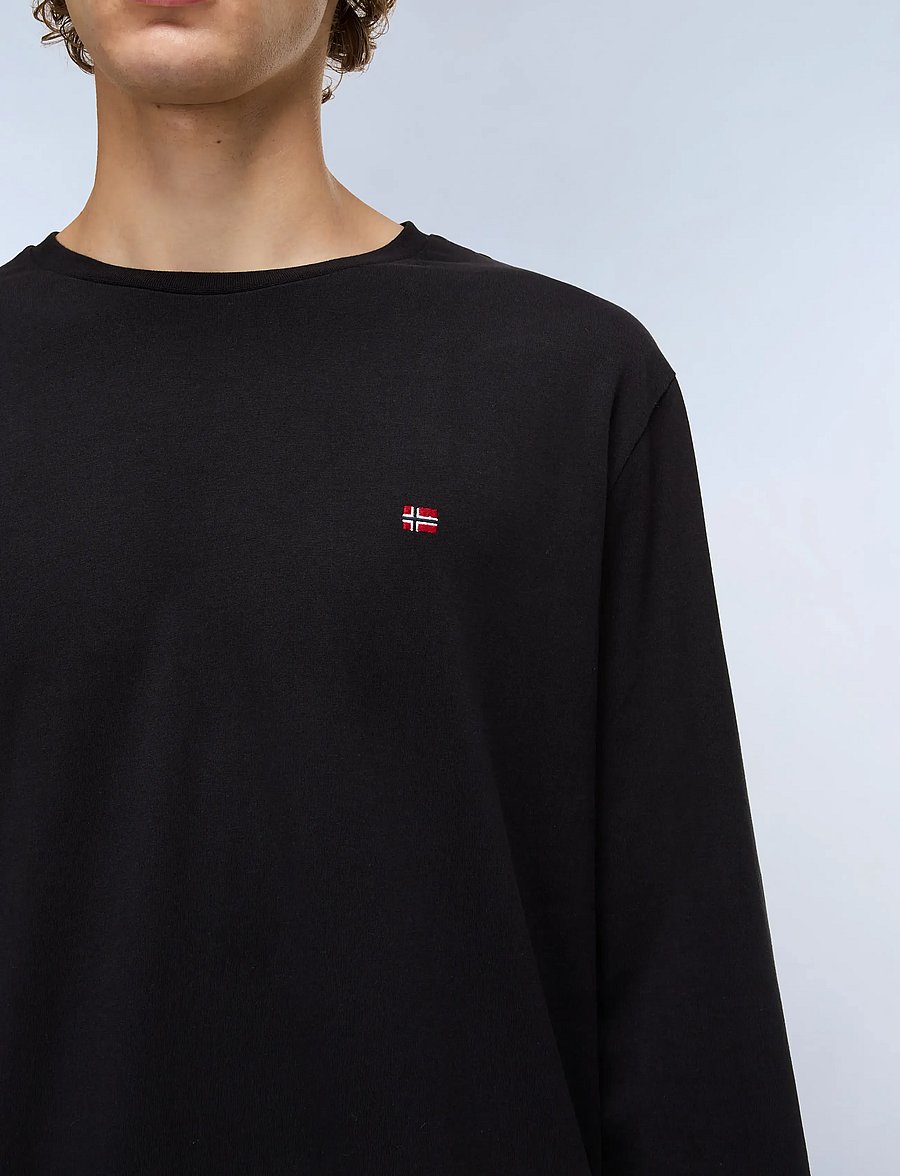 Napapijri - SALIS LS 1 - langärmelige t-shirts - black 041 - 3