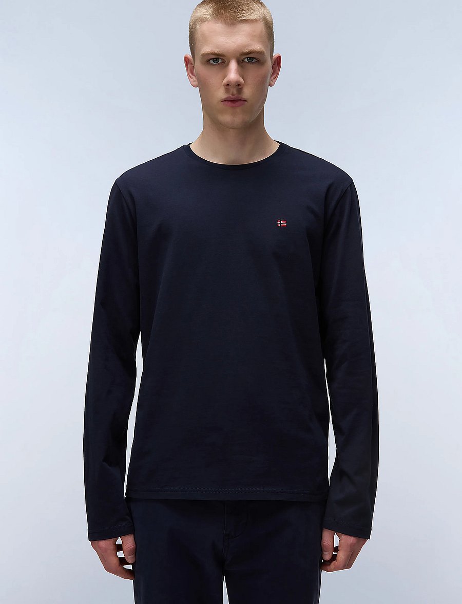 Napapijri - SALIS LS 1 - langärmelige t-shirts - blu marine - 0
