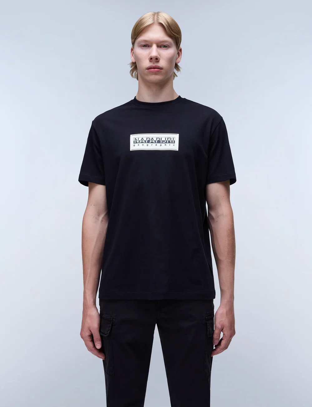 Napapijri Box Logo Short Sleeve T shirt T Shirts Boozt
