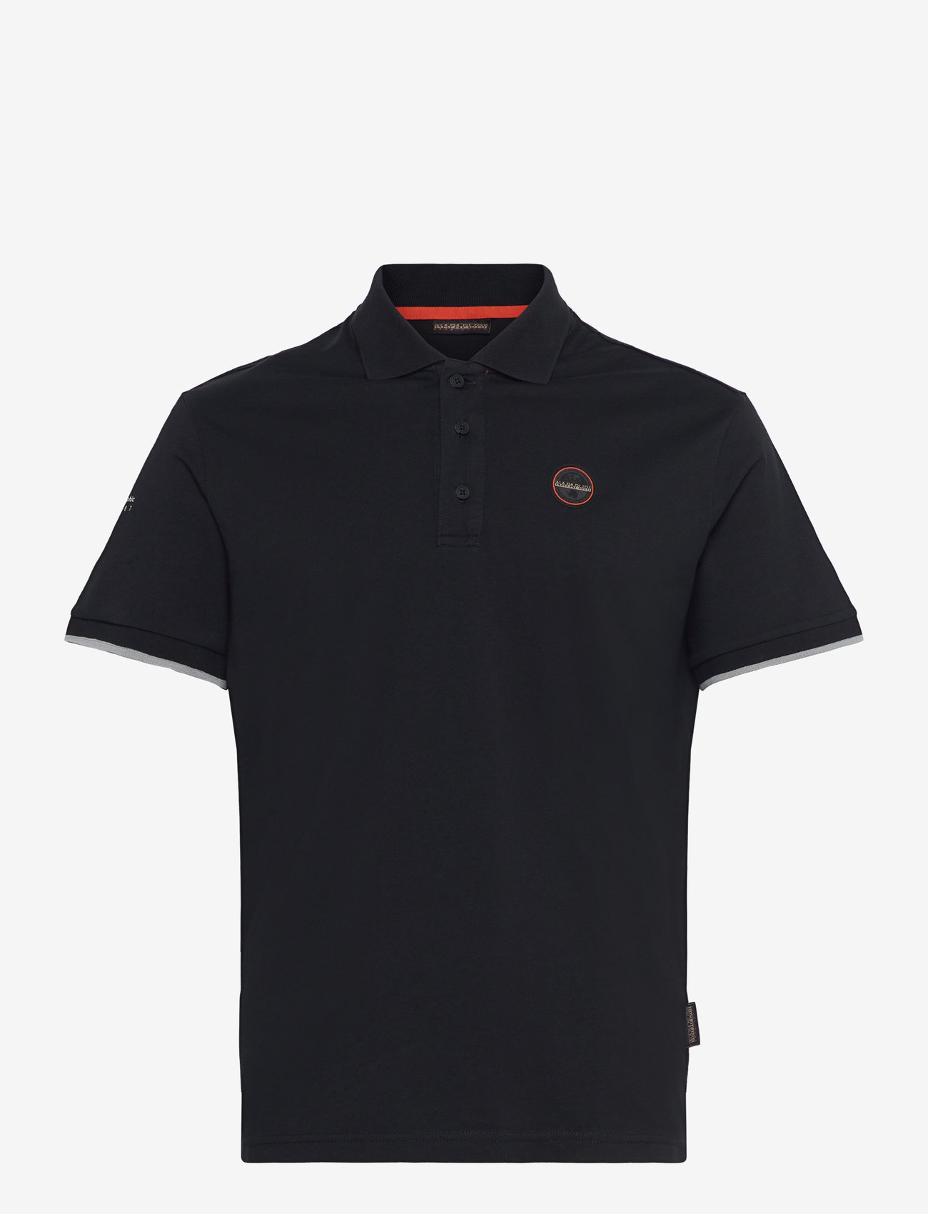 Napapijri - E-BADGE SUM - kortærmede poloer - black - 0