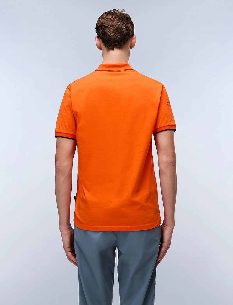 Napapijri - E-BADGE SUM - short-sleeved polos - orange red - 2
