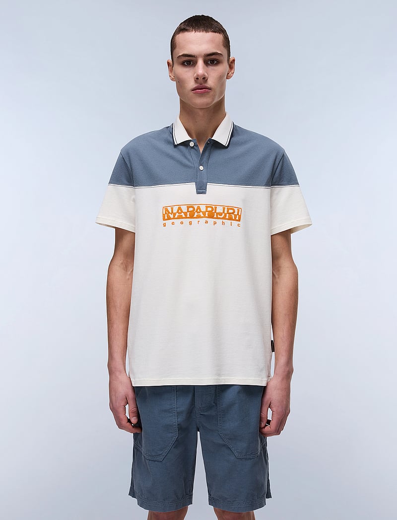 Napapijri - E-SATURNIA SS - kortärmade pikéer - white whisper - 0