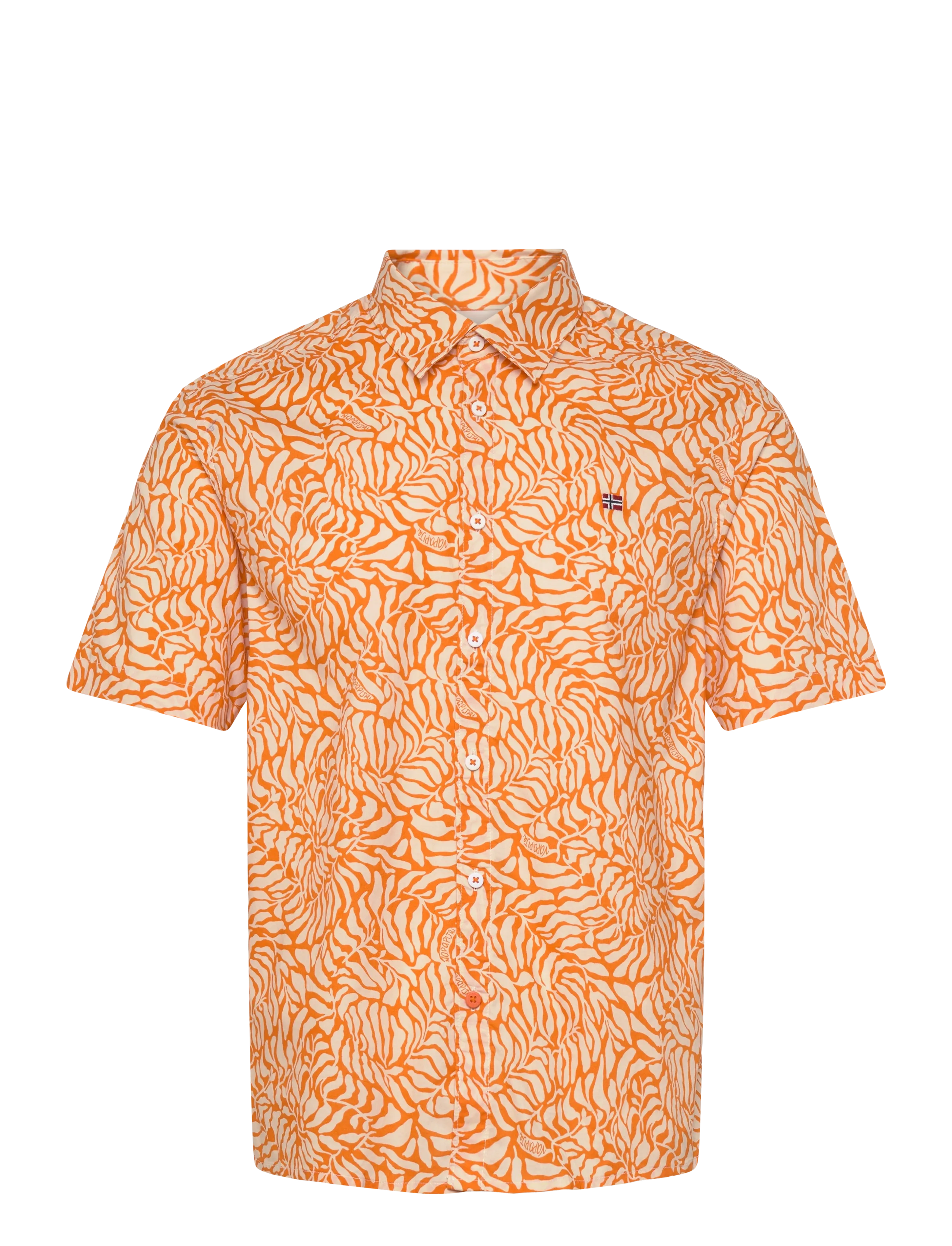 Napapijri G-RONGE SS 1 - Napapijri - ALL OVER PRINT / orange