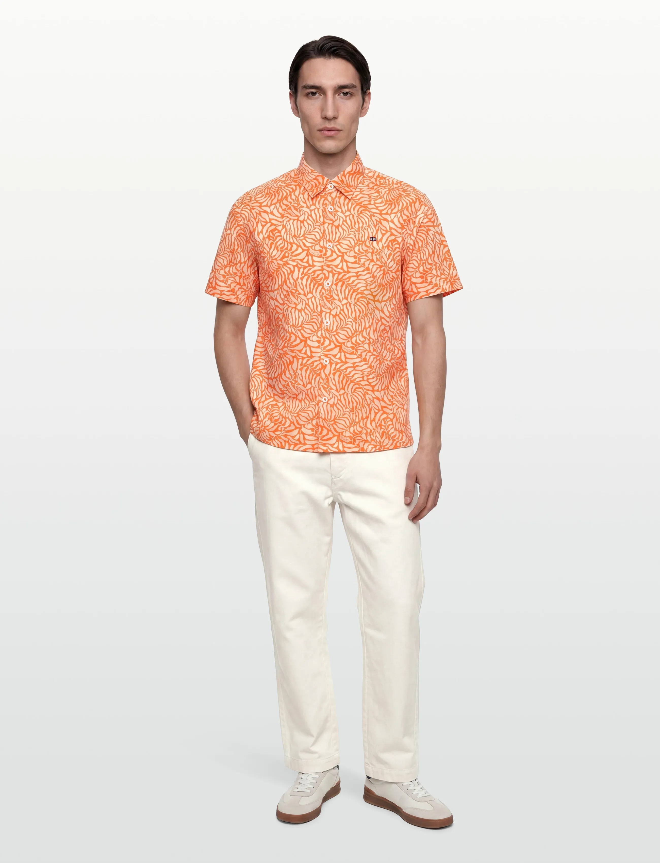 Napapijri G-RONGE SS 1 - Riided - ALL OVER PRINT / orange