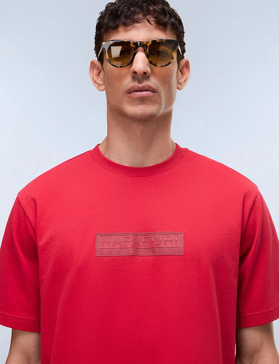 Napapijri - S-BOX LOGO SS 1 - lühikeste varrukatega t-särgid - american b raq - 0