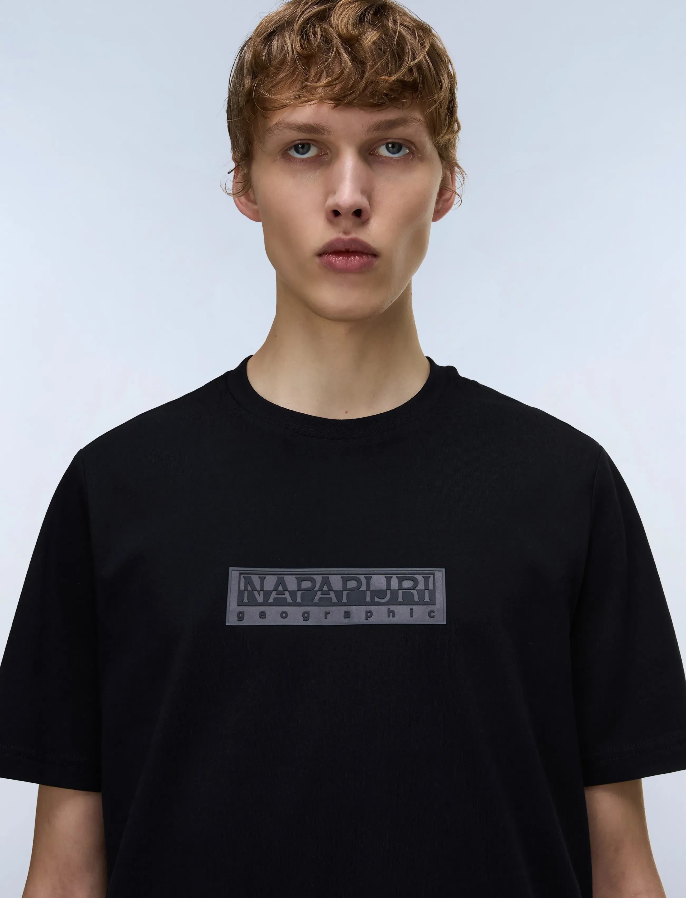 Napapijri S-BOX LOGO SS 1 AMERICAN B RAQ - Kleding - BLACK BEAUTY / black