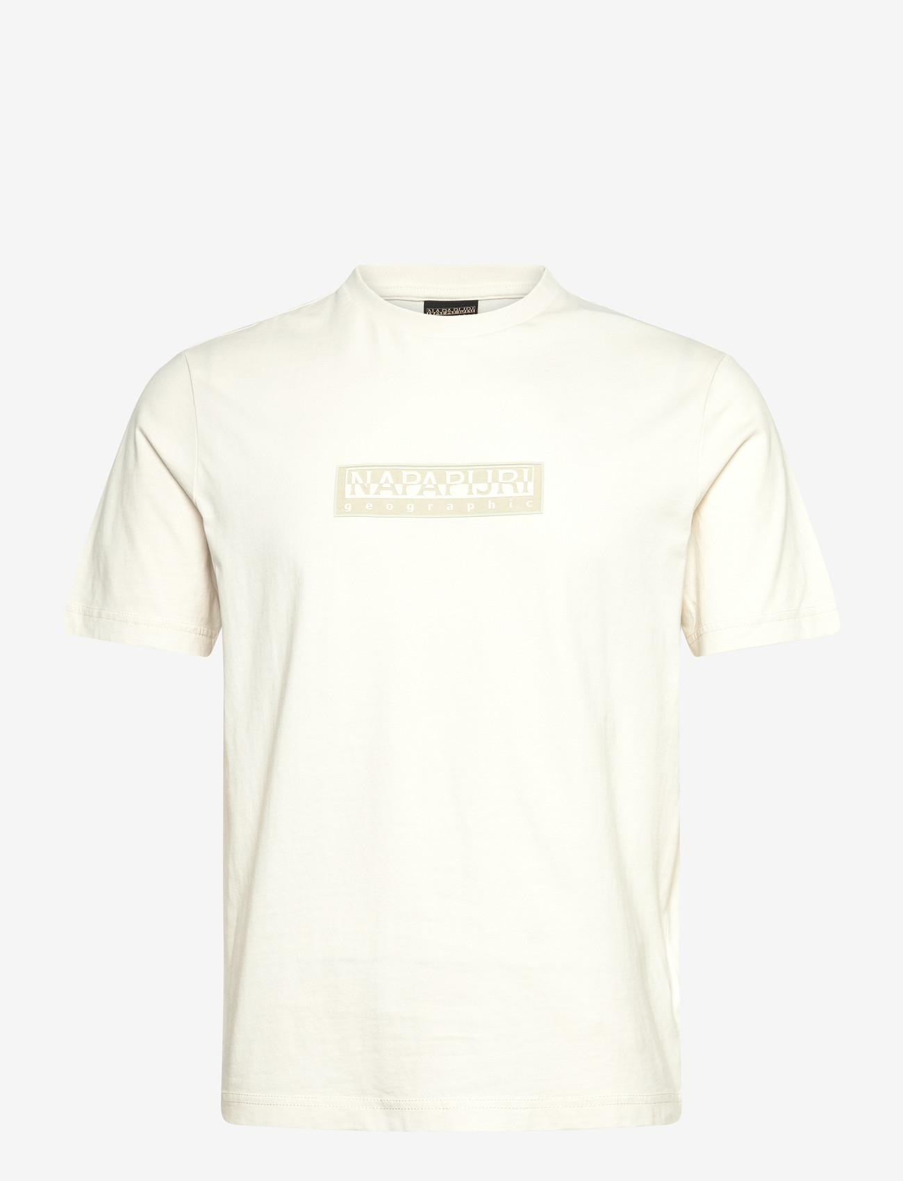 Napapijri - S-BOX LOGO SS 1 AMERICAN B RAQ - kurzärmelig - white whisper - 0