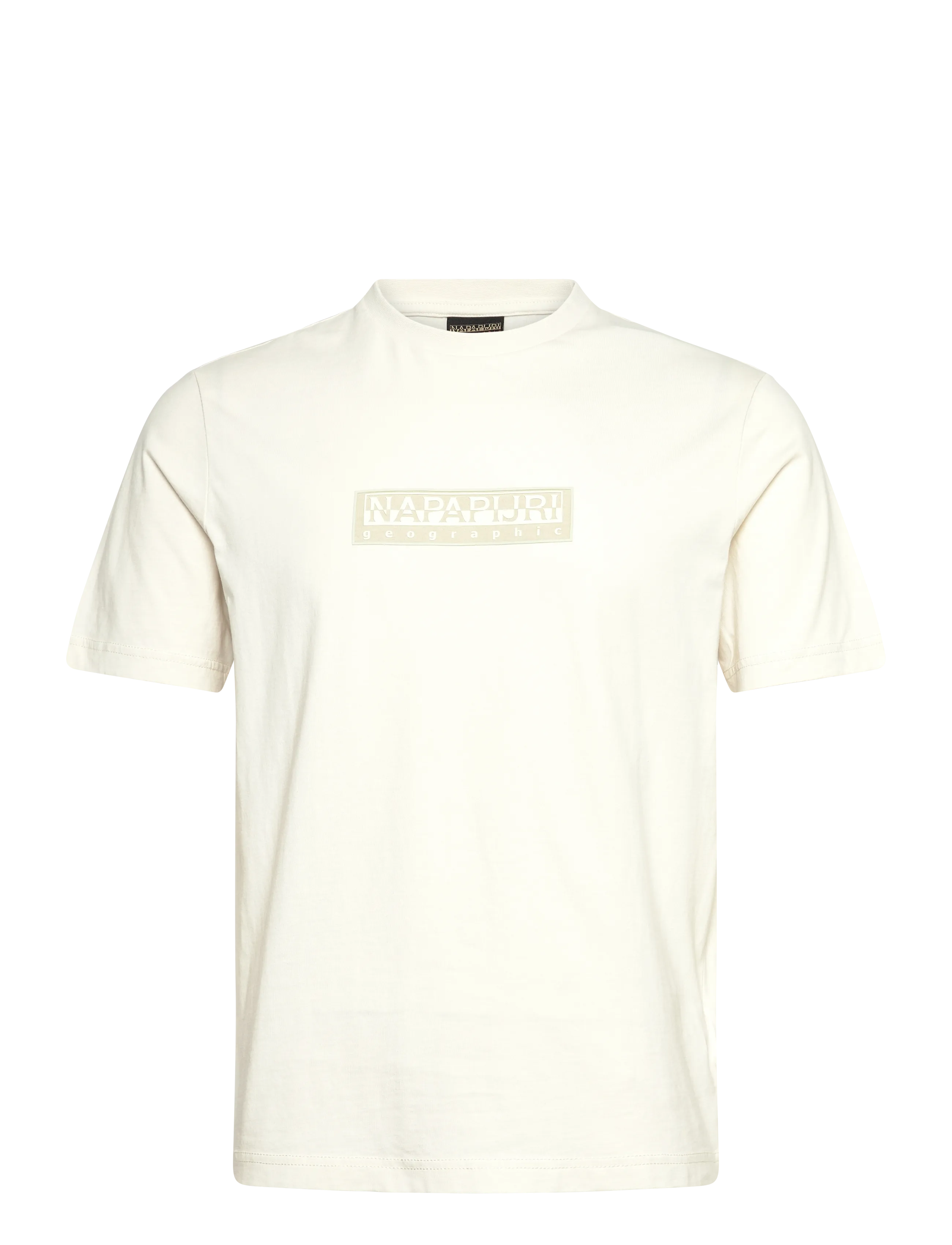 Napapijri S-BOX LOGO SS 1 AMERICAN B RAQ - Napapijri - WHITE WHISPER / cream