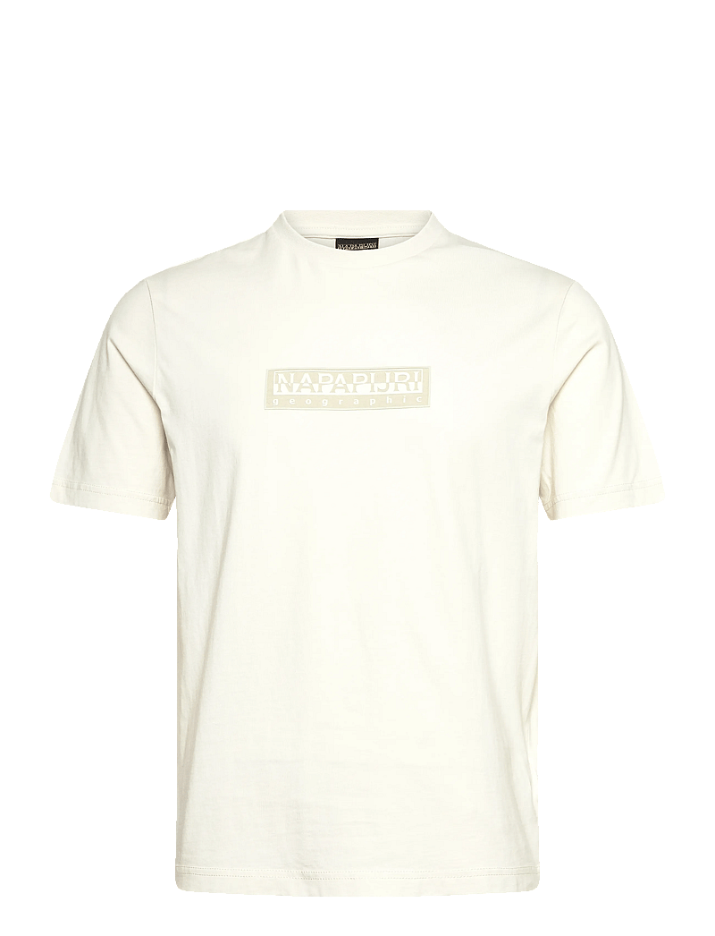 Napapijri - S-BOX LOGO SS 1 AMERICAN B RAQ - kurzärmelig - white whisper - 0
