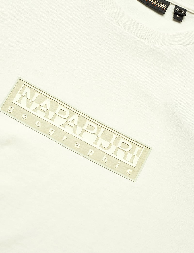 Napapijri - S-BOX LOGO SS 1 AMERICAN B RAQ - kurzärmelig - white whisper - 2