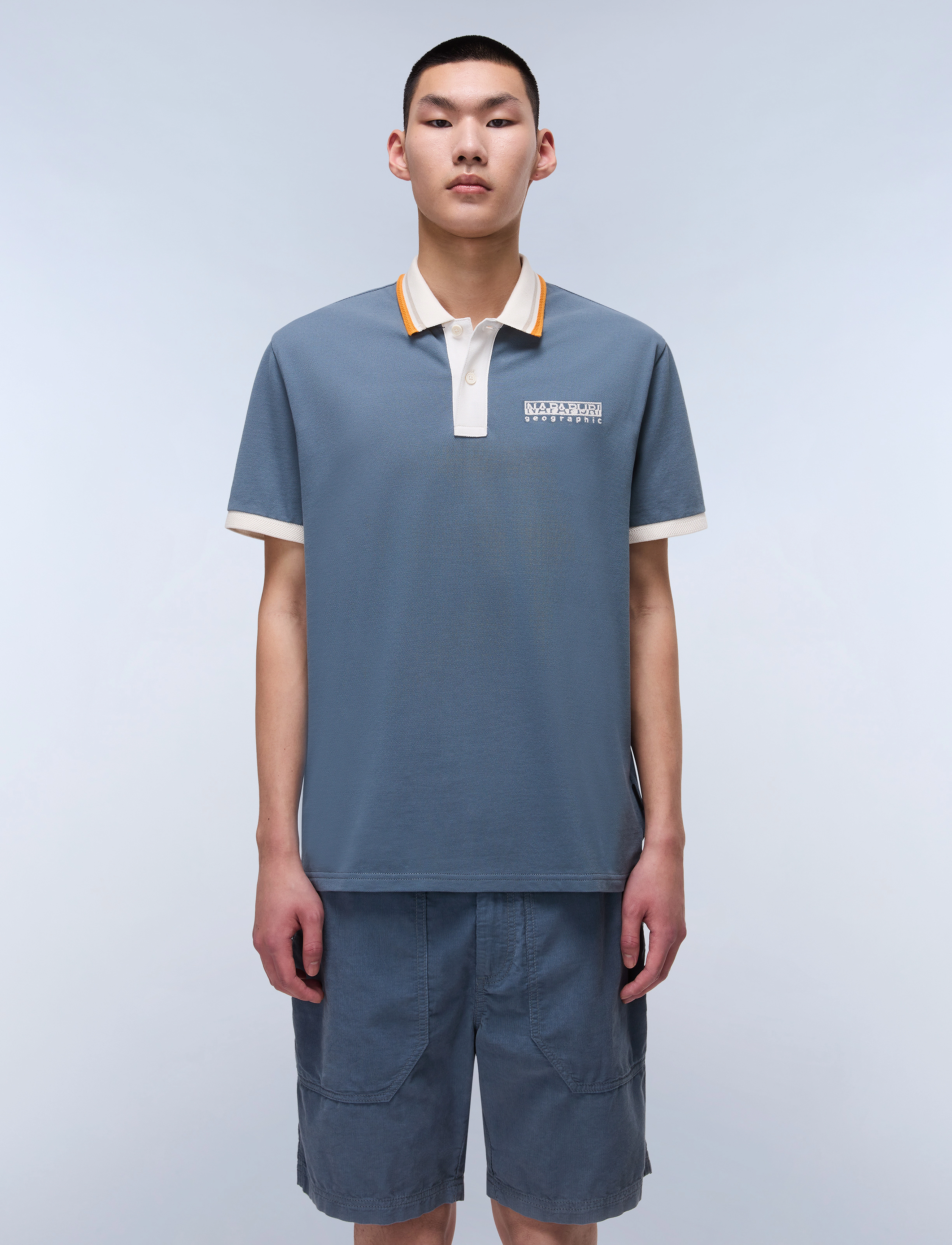 Napapijri E-MURLO SS - Kleding - STORMY WEAT / blue