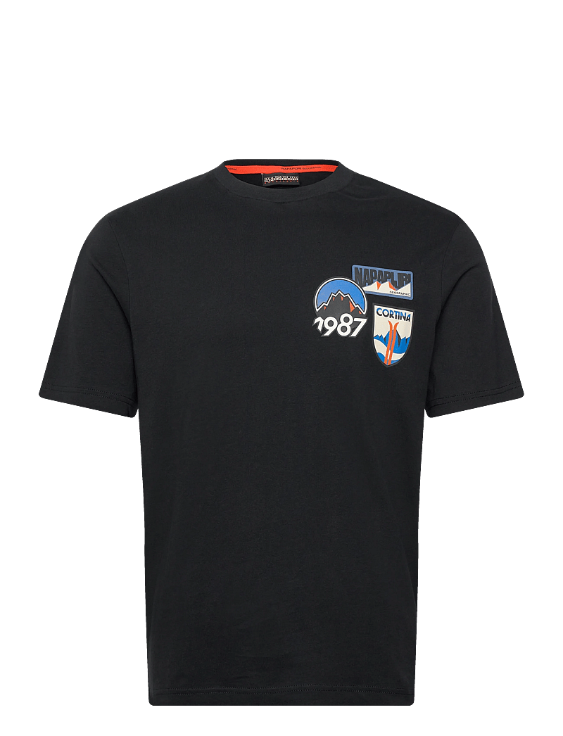 Napapijri - S-MONTEPIANA SS - kortärmade t-shirts - black beauty - 1