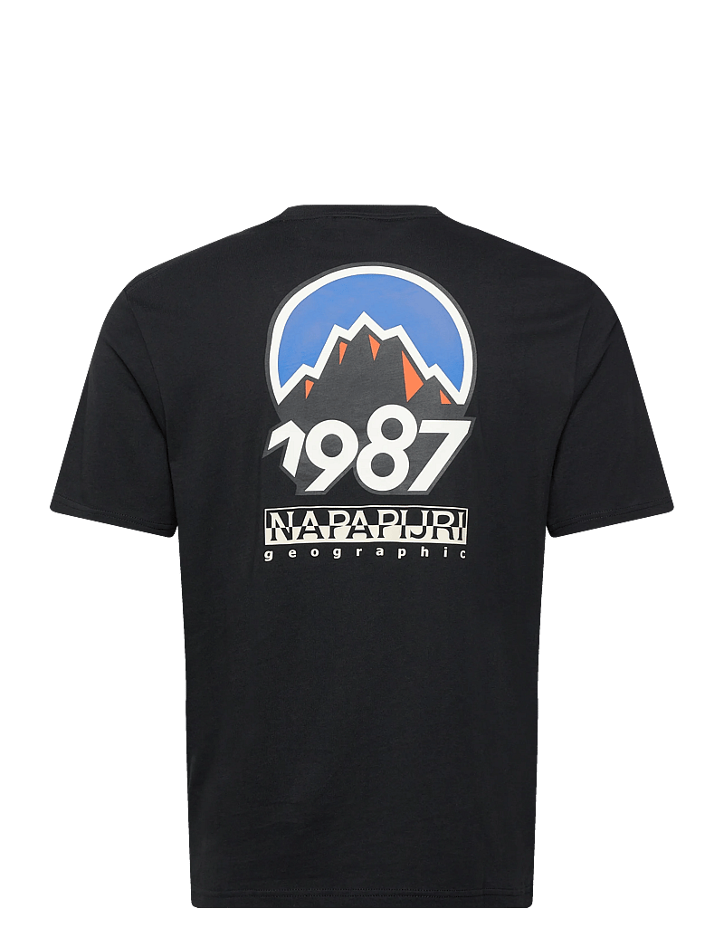 Napapijri - S-MONTEPIANA SS - kortärmade t-shirts - black beauty - 2