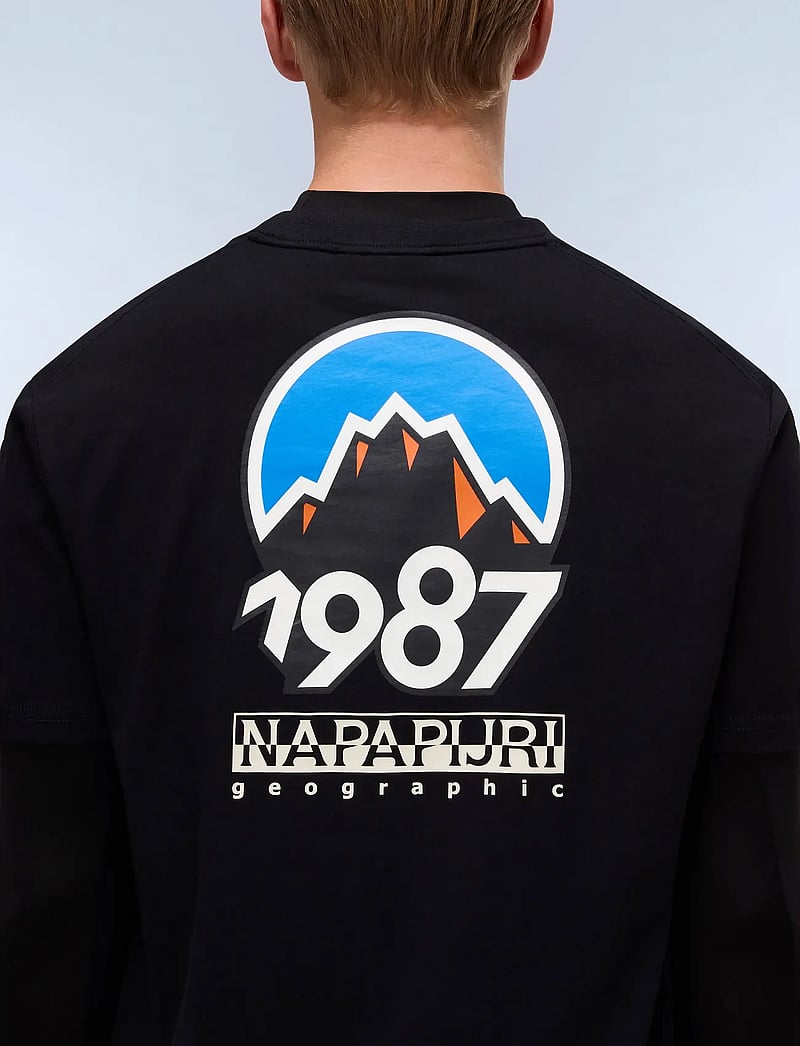 Napapijri - S-MONTEPIANA SS - kortärmade t-shirts - black beauty - 5