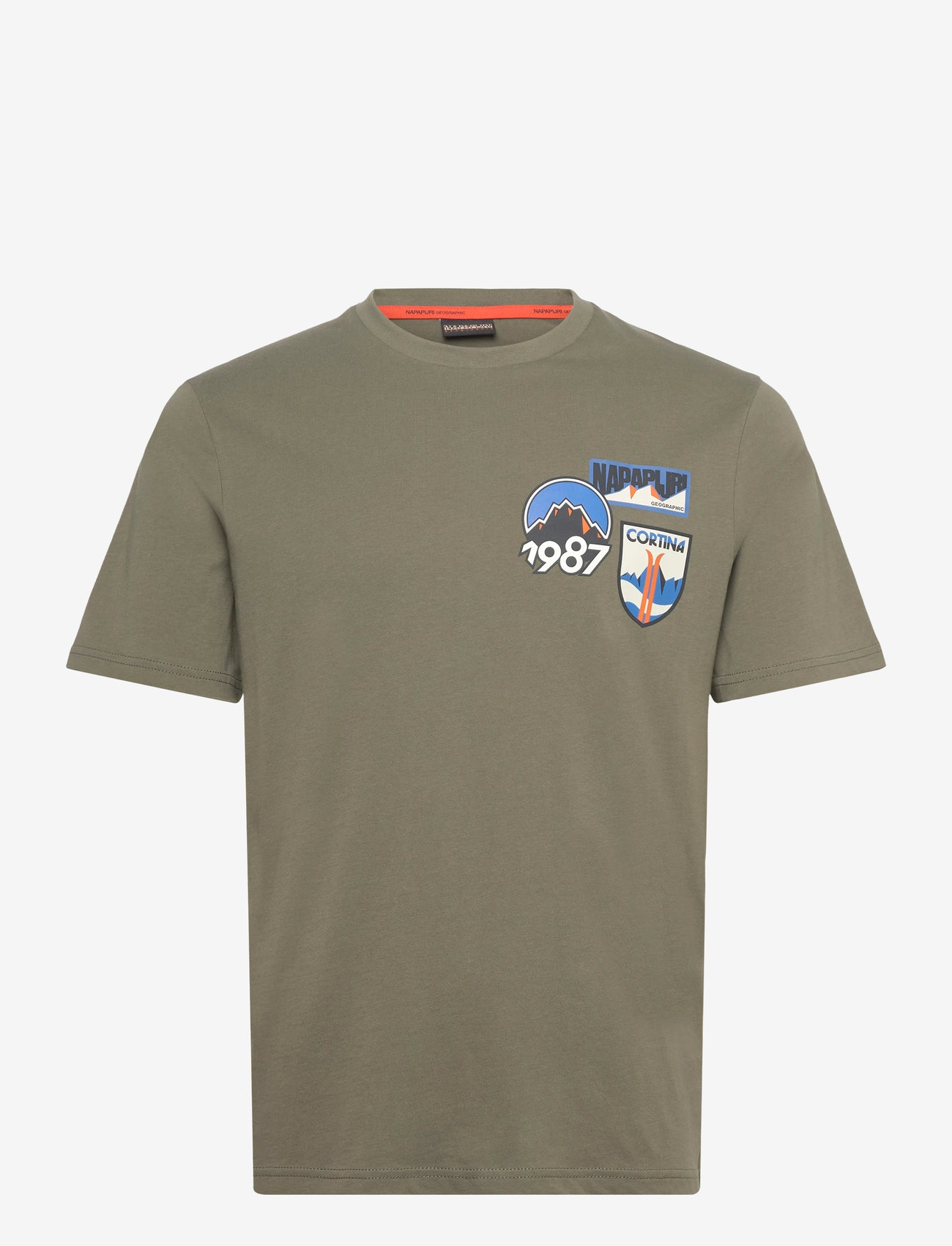 Napapijri - S-MONTEPIANA SS - short-sleeved t-shirts - tea leaf g0a - 1