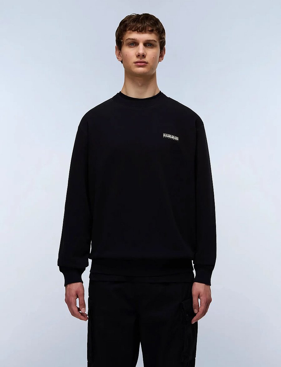 Napapijri - B-SMALL BOX C - sweatshirts - black beauty - 0