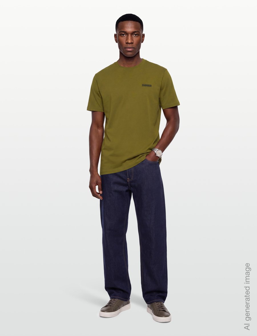 Napapijri - S-SMALL BOX SS - kortärmade t-shirts - avocado g4c - 0
