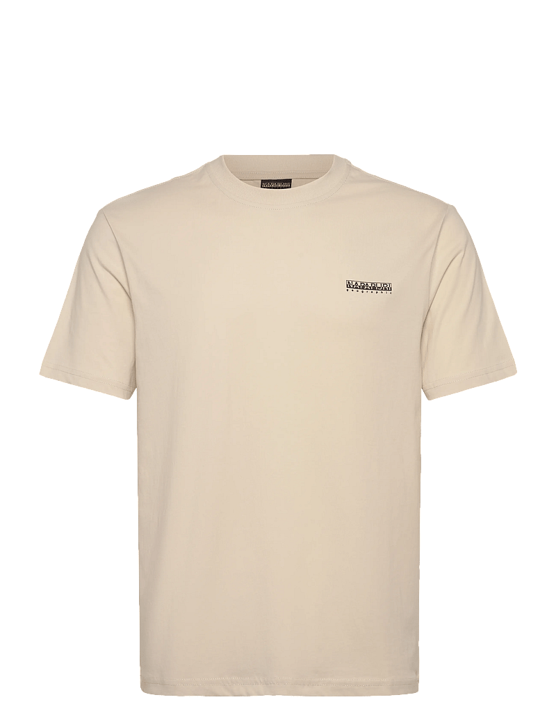 Napapijri - S-SMALL BOX SS - lühikeste varrukatega t-särgid - beige dimity - 0